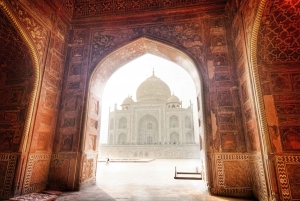 Vanuit Delhi: Taj Mahal en Agra-tour op dezelfde dag met snelle toegang