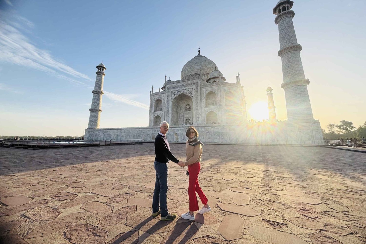 Depuis Delhi : visite du Taj Mahal et d'Agra au lever du soleil avec repas 5 étoiles