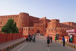 Depuis Delhi : visite guidée du Taj Mahal au lever du soleil en voiture avec guide officiel