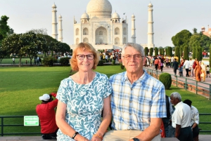Från Delhi: Taj Mahal i soluppgången och elefantskyddstur