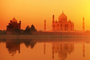 Vanuit Delhi: Zonsopgang Taj Mahal & volledige stadsrondleiding door Agra