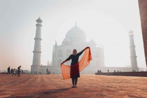 Von Delhi: Sunrise Taj Mahal Tour nach Agra