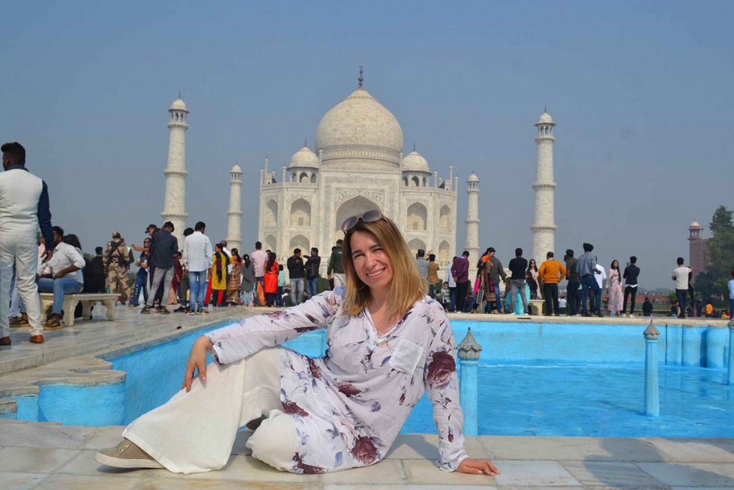 Von Delhi aus: Sonnenaufgang Taj Mahal Tour mit Elefantenschutz