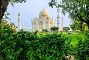 Z Delhi: Taj Mahal i wycieczka po mieście Agra pociągiem Gatiman