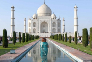 Depuis Delhi : Excursion d'une journée au Taj Mahal et à Agra en train Gatimaan