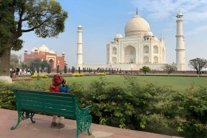 Depuis Delhi : visite du Taj Mahal, du fort d'Agra et de Baby Taj en voiture