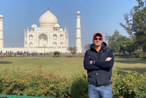 Vanuit Delhi: Taj Mahal, Agra Fort Dagtour met Supersnelle Trein