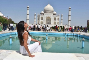 De Délhi: Excursão de um dia ao Taj Mahal e ao Forte de Agra em um trem super-rápido