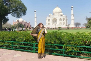 Desde Delhi: Excursión de un día al Taj Mahal y al Fuerte de Agra en tren superrápido