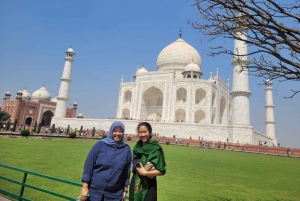 Vanuit Delhi: Taj Mahal, Agra Fort Dagtour met Supersnelle Trein