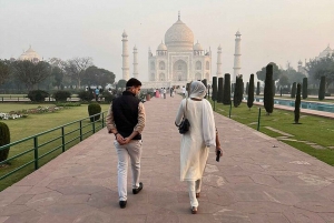 Da Delhi: Tour di un giorno del Taj Mahal e del Forte di Agra con trasferimenti