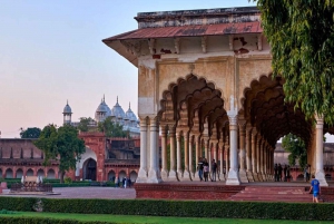 Från Delhi: Taj Mahal & Agra Fort Dagstur med transfer