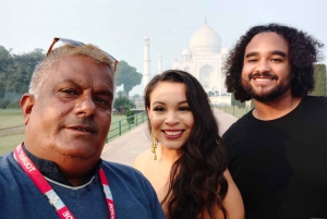 De Deli: Viagem de 1 dia ao Taj Mahal e ao Forte de Agra em comboio expresso