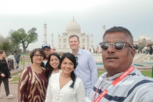 De Deli: Viagem de 1 dia ao Taj Mahal e ao Forte de Agra em comboio expresso