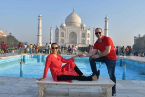 Von Delhi: Taj Mahal & Agra Fort Tour mit dem Expresszug