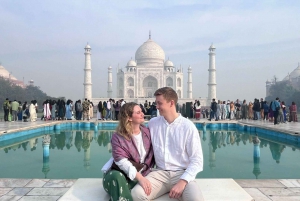 Depuis Delhi : excursion privée d'une journée au Taj Mahal et à Agra avec prise en charge