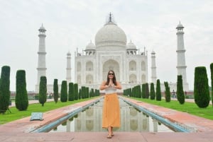 Da Delhi: escursione privata di un giorno al Taj Mahal e ad Agra con trasferimenti