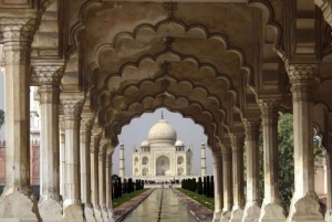 Da Delhi: Tour del Taj Mahal e di Agra con il treno più veloce dell'India