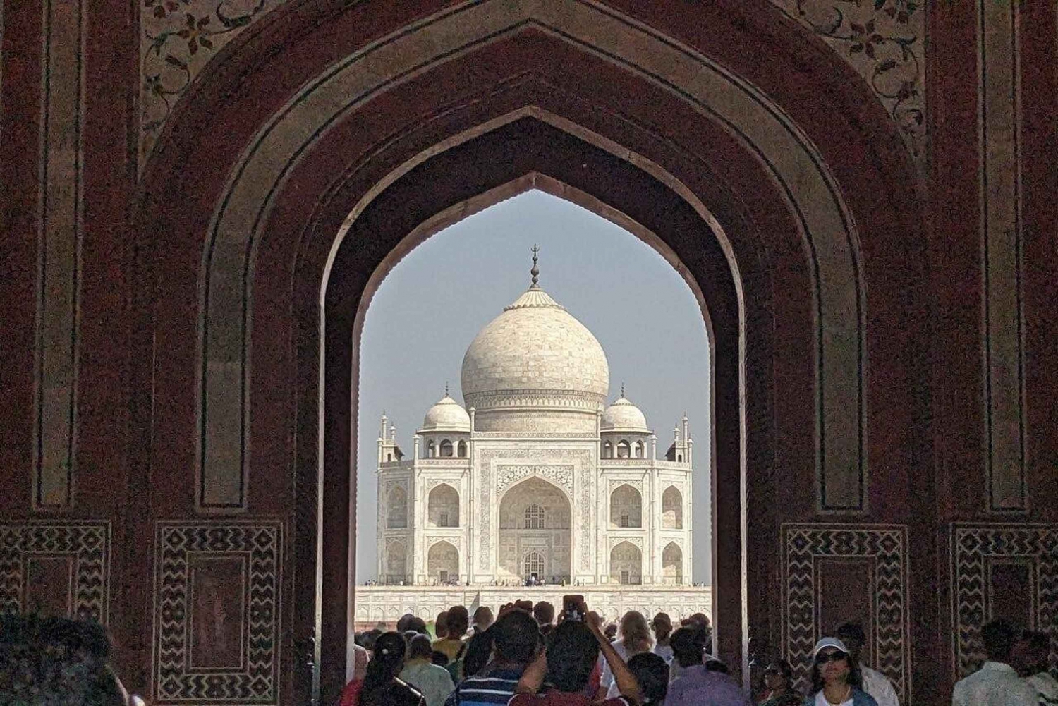 Fra Delhi: Taj Mahal & Agra-tur med mulighed for aflevering i Jaipur