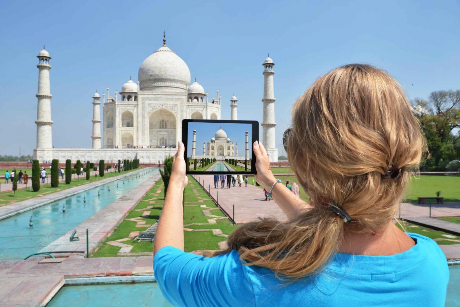 Från Delhi: Taj Mahal och Agra Fort dagstur med bil