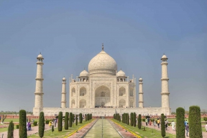 Fra Delhi: Heldagsutflukt med bil til Taj Mahal og Agra Fortet