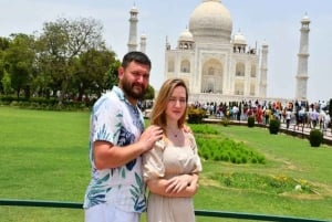 Från Delhi: Taj Mahal och Agra Fort Private Sunrise Tour