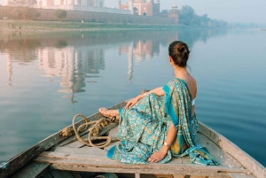 Fra Delhi: Taj Mahal, Baby Taj, Agra Fort med kvinnelig guide