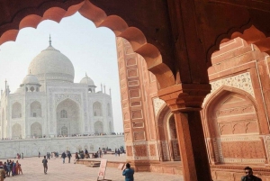 Fra Delhi: Solopgang Taj Mahal & Agra dagstur i privat bil