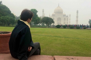 Fra Delhi: Taj Mahal soloppgangstur med frokost eller drikke