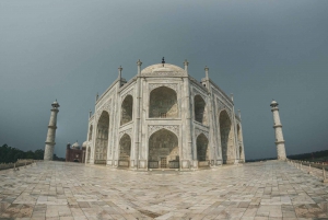 Au départ de Delhi : excursion privée d'une journée au lever du soleil sur le Taj Mahal et au fort d'Agra