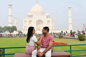 Vanuit Delhi: Taj Mahal Zonsopgang en Agra Fort Privé Dagtrip