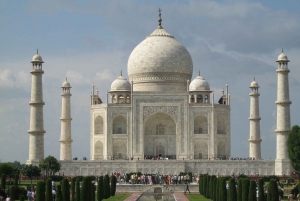 Au départ de Delhi : excursion privée d'une journée au lever du soleil sur le Taj Mahal et au fort d'Agra