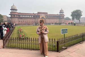 Fra Delhi: Taj Mahal soloppgang og Agra Fort Privat tur