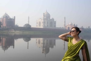 De Deli: Taj Mahal ao nascer do sol, Baby Taj e Fortaleza de Agra – Excursão de um dia