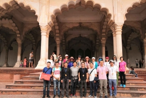 Au départ de Delhi : Tour du Taj Mahal au lever du soleil avec conservation des éléphants