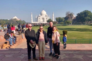 Ab Delhi: Taj Mahal Sonnenaufgangstour mit Elefantenschutz