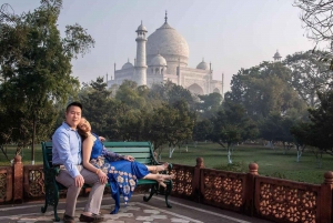 Depuis Delhi : Visite du Taj Mahal avec un photographe professionnel