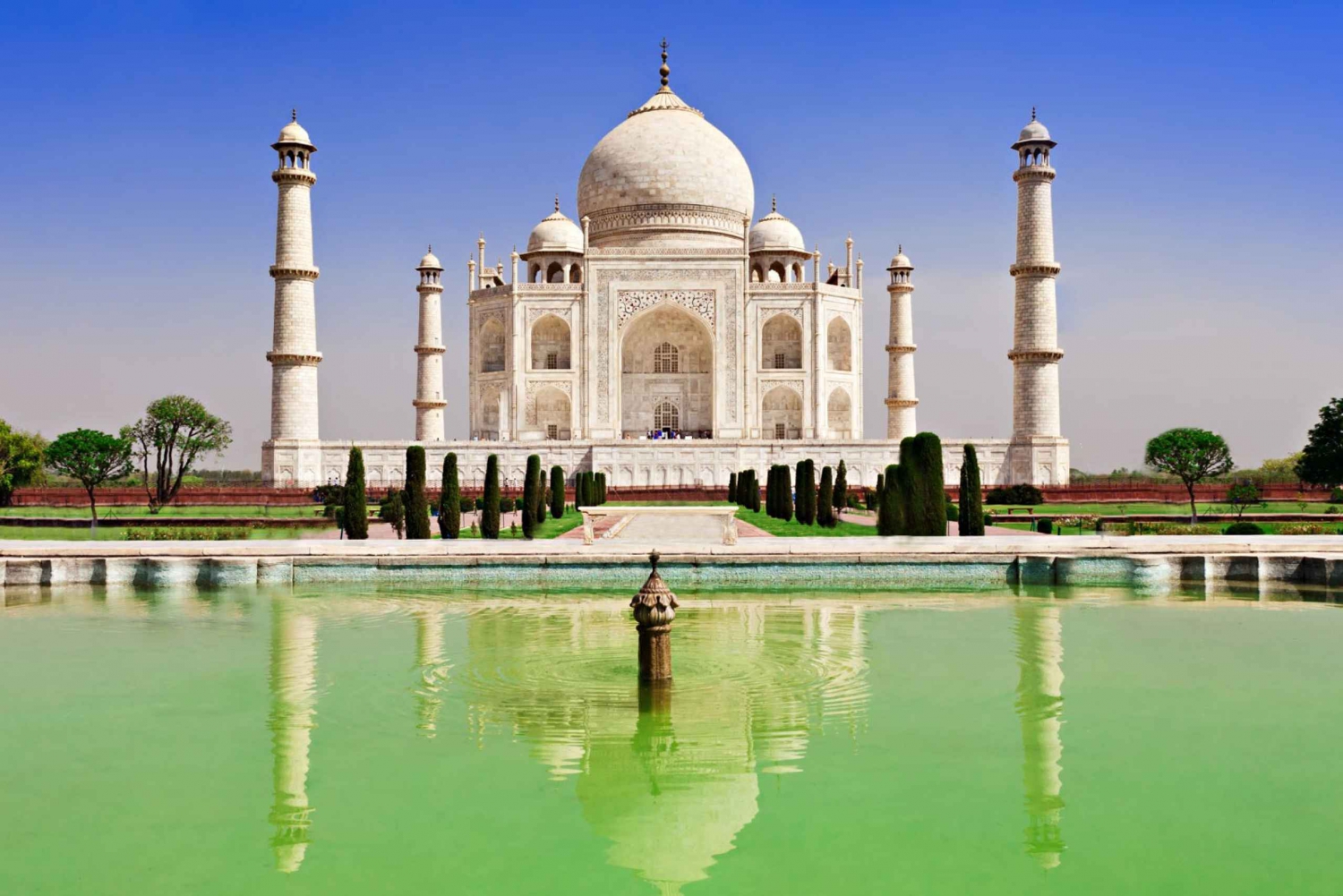 Au départ de New Delhi : visite guidée du Taj Mahal au lever du soleil et du fort d'Agra