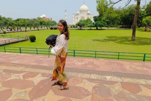 Au départ de New Delhi : visite guidée du Taj Mahal au lever du soleil et du fort d'Agra