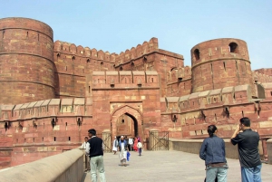 Vanuit New Delhi: Rondleiding zonsopgang Taj Mahal en Agra Fort