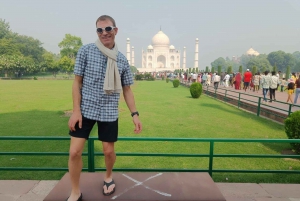 Vanuit New Delhi: Rondleiding zonsopgang Taj Mahal en Agra Fort