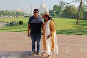 Desde Nueva Delhi: Visita guiada al Taj Mahal al amanecer y al Fuerte de Agra