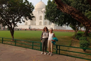 Desde Nueva Delhi: Visita guiada al Taj Mahal al amanecer y al Fuerte de Agra