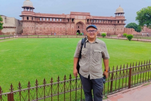 Desde Nueva Delhi: Visita guiada al Taj Mahal al amanecer y al Fuerte de Agra