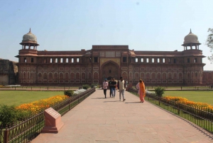 Z New Delhi: Wycieczka z przewodnikiem po Taj Mahal i forcie Agra o wschodzie słońca