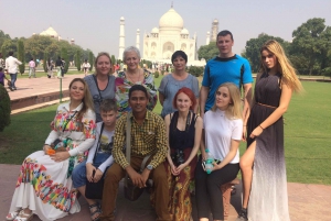 Depuis New Delhi : Excursion privée d'une journée au Taj Mahal et au Fort d'Agra