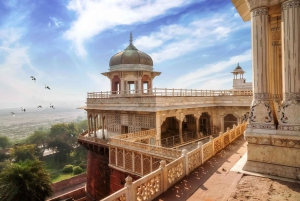 Au départ de New Delhi : visite privée du Taj Mahal et du fort d'Agra en voiture