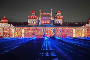 Guidad tur: Red Fort Light & Sound Show med guide