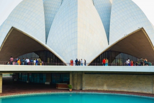 New Delhi: Lotus Temple Privat tur med bil med hoppa över kön