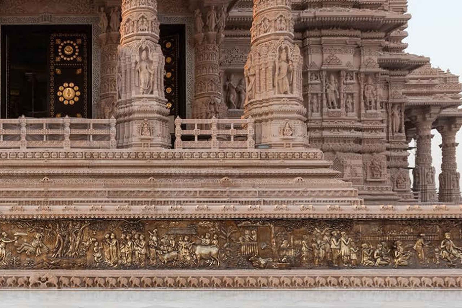 Neu-Delhi: Akshardham-Ausstellung, Licht- und Wassershow